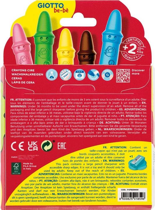 Immagine prodotto Giotto Pastello a cera super (Multicolore, 10 x)