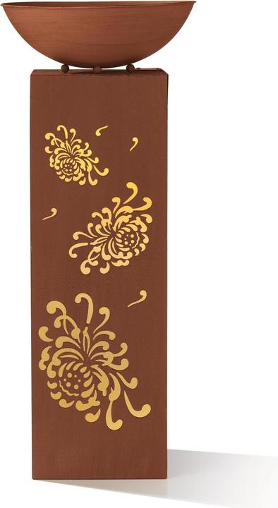 Actual product image Garvida Garten Dekosäule Rost-Optik Bauernrose 87 cm
