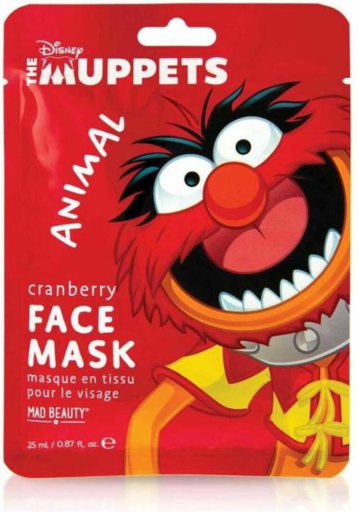 Image du produit Mad Beauty Disney Muppet Animal Face Mask Masque en feuille hydratant et rafraîchissant à l'extrait de (25 ml)