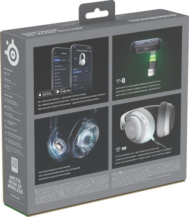 Image du produit SteelSeries Arctis Nova 3XW White (Sans fil)