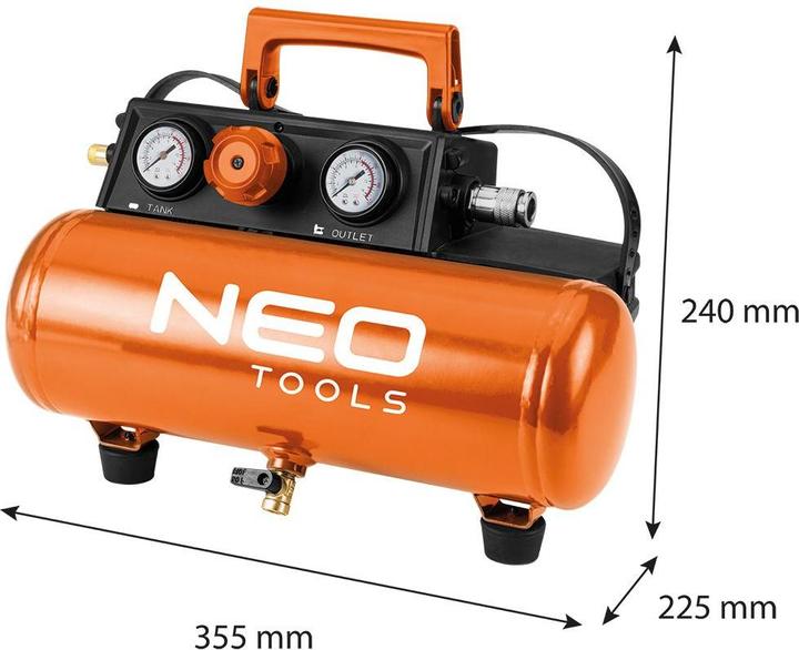 Immagine prodotto No Name Compressore 8 bar 3 8 l (10 bar, 3.80 l)