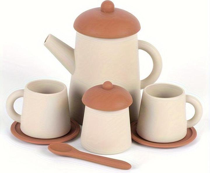 Immagine prodotto Activity Board Set di giocattoli da cucina in silicone senza BPA, tazza da tè atossica, giocattoli da cucina per