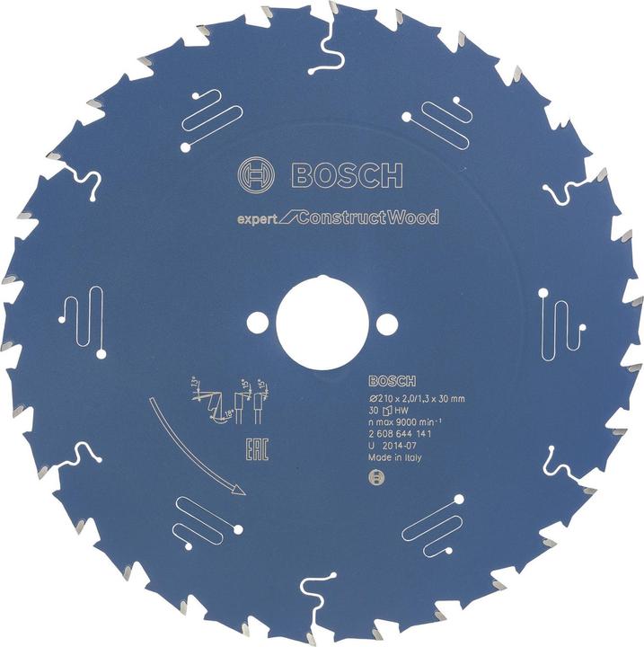 Produktbild Bosch Professional Zubehör Kreissägeblatt Expert for Construct Wood, 210 x 30 x 2,0 mm, 30