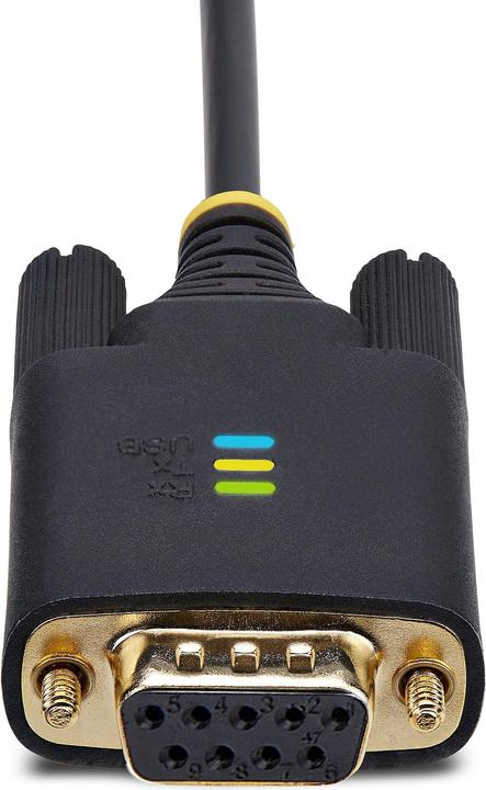 Actual product image StarTech COM 10ft/3m USB to Null Modem Serial Adapter Cable COM Retention FTDI USB-A to RS232 Change (3 m)