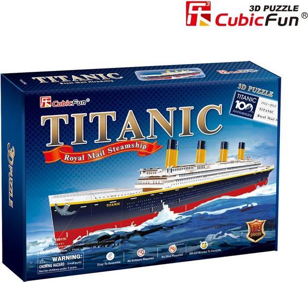Actual product image Cubicfun Cubic Fun 3D Puzzle Titanic Large (113 pieces)