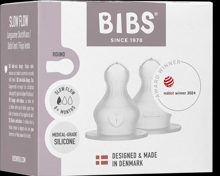 Actual product image Bibs Bottle suction Silicone Slow Flow 2 pieces