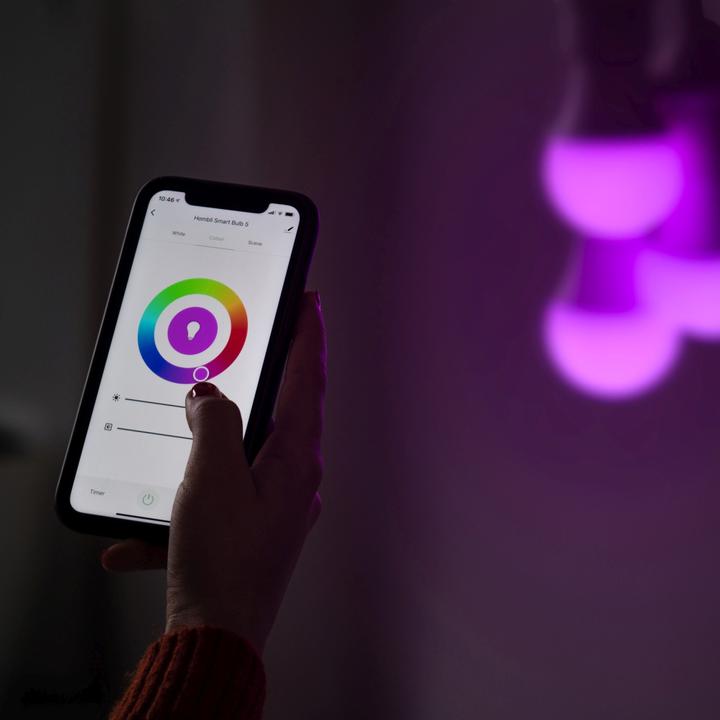 Produktbild Hombli Smart Bulb RGB + CCT (E14, 4.50 W, 380 lm, 2 x, F)