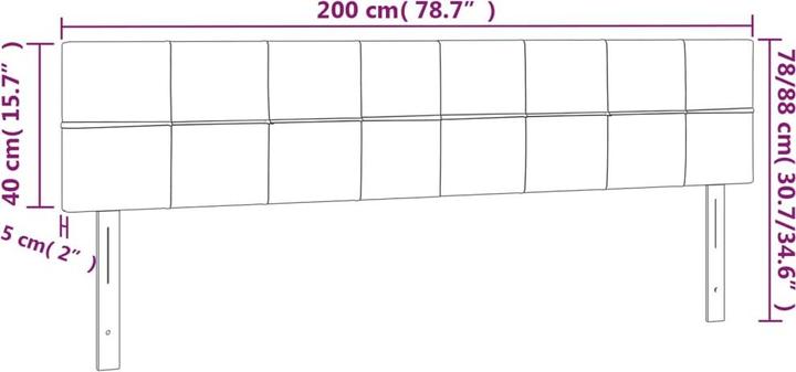 Actual product image VidaXL Clea (200 x 5 x 88 cm)