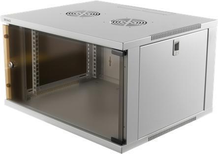 Deltaco rack cabinet 6U Wall mounted rack White (6 RU, 19 inch rack)