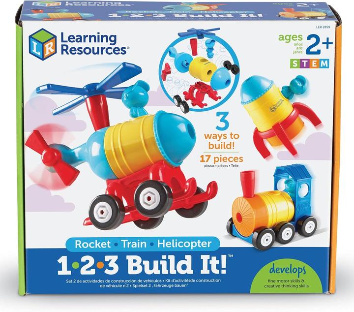 Produktbild Learning Resources Lernressourcen Fahrzeuge, Bausatz, Rakete, Zug..