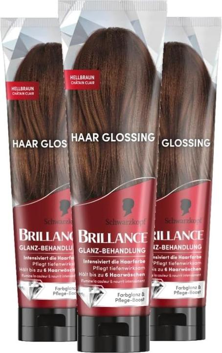 Schwarzkopf Glanz-Behandlung 3er Pack (Hellbraun)