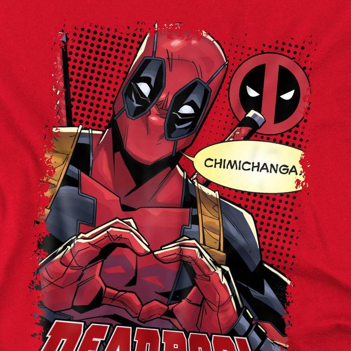 Immagine prodotto Deadpool Chimichanga Maglietta Cuore Uomo (3XL)