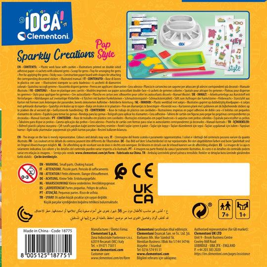 Actual product image Clementoni CREATIVE KIT SPARKLY CREATIONS 18775