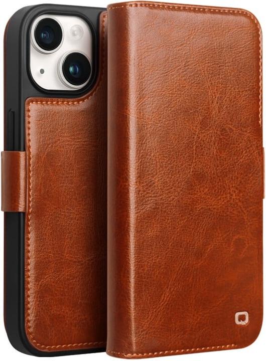 Immagine prodotto QiAlino Custodia flip con chiusura magnetica Marrone chiaro (Apple iPhone 14 Plus)