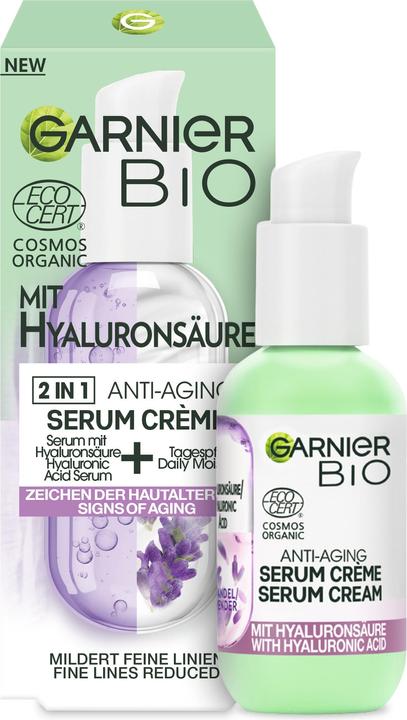Image du produit Garnier Crème sérum anti-âge 2en1 au lavandin bio (50 ml)