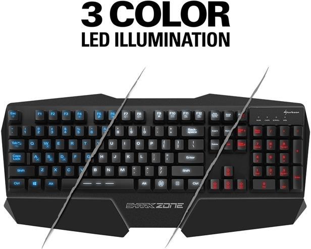 Produktbild Sharkoon Shark Zone K20 (US, Kabelgebunden)