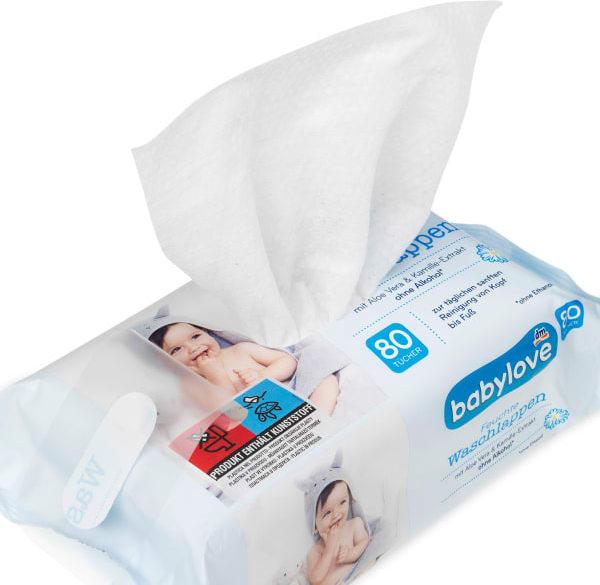 Actual product image dm babylove Wet washcloths