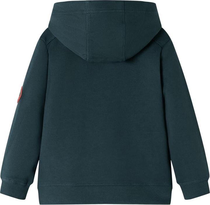 Image du produit VidaXL Sweat à capuche enfant vert foncé 140,Matériau : 92 (140)