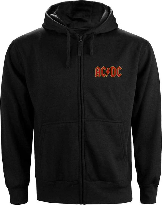 Produktbild AC/DC Hoodie mit durchgehendem Reissverschluss Logo (L)