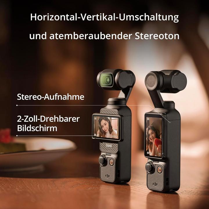 Produktbild DJI Osmo Pocket 3 Kreativ Bundle mit 4K Vlog Kamera (120p)
