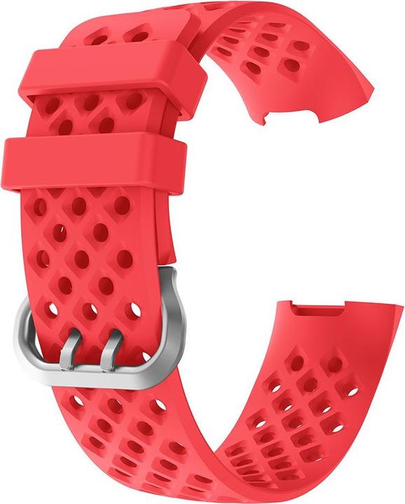 Produktbild Cover-Discount Fitbit Charge - Silikon Sportarmband gelöchert rot (Silikon)