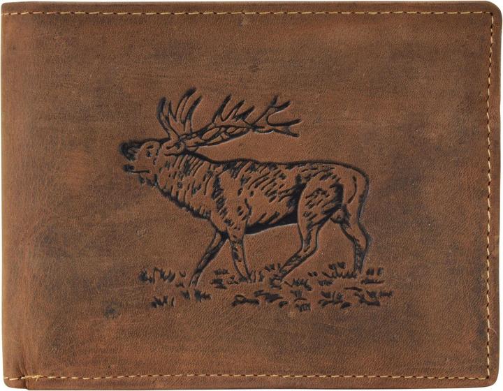 Greenburry Vintage Hirsch Geldbörse Leder 12 cm