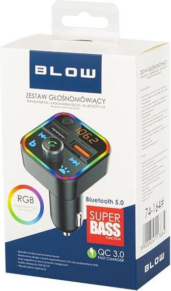 Image du produit Blow 74-164 # Transmetteur fm bluetooth5 + qc3.0 rgb