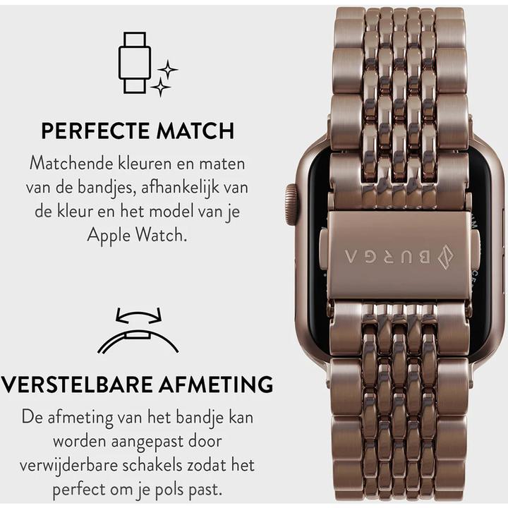Produktbild Burga Apple Watch Band Chic Royal Rose Gold 38mm / 40mm / 41mm (Roestvrij Staal)
