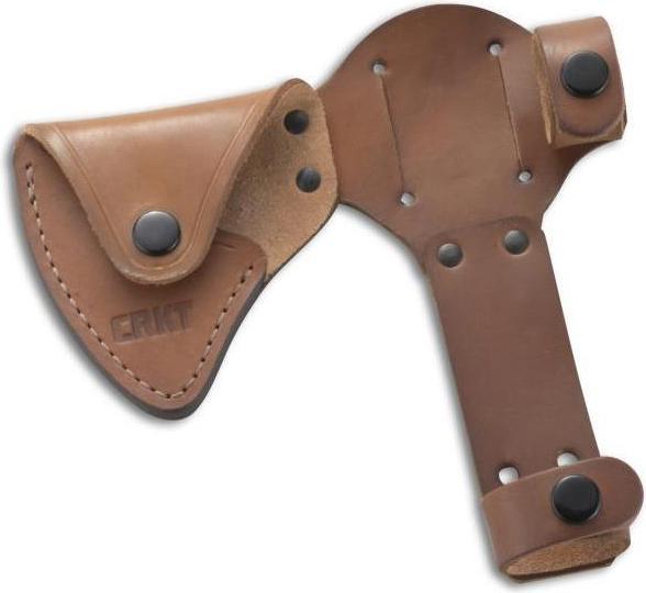 Actual product image CRKT Chogan Woods T-Hawk Leather Sheath