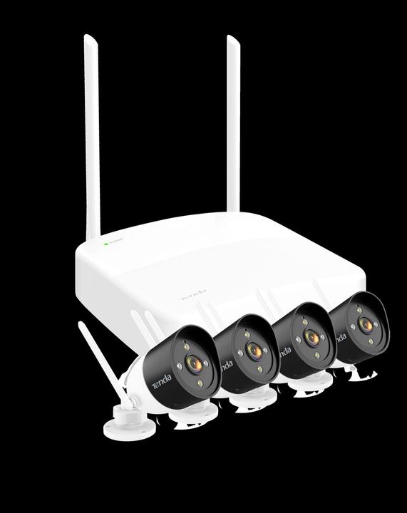 Actual product image Tenda K4W-3TC video surveillance kit Wired & Wireless 4 channels (2304 x 1296 Pixels)