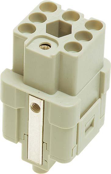 Image du produit Harting Insert de prise femelle (female) mâle Q 7/0 7 pôles avec terre max 10A 400 V