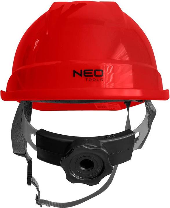 Produktbild Neo Industriehelm mit Kinnriemen, rot (52 - 64 cm)