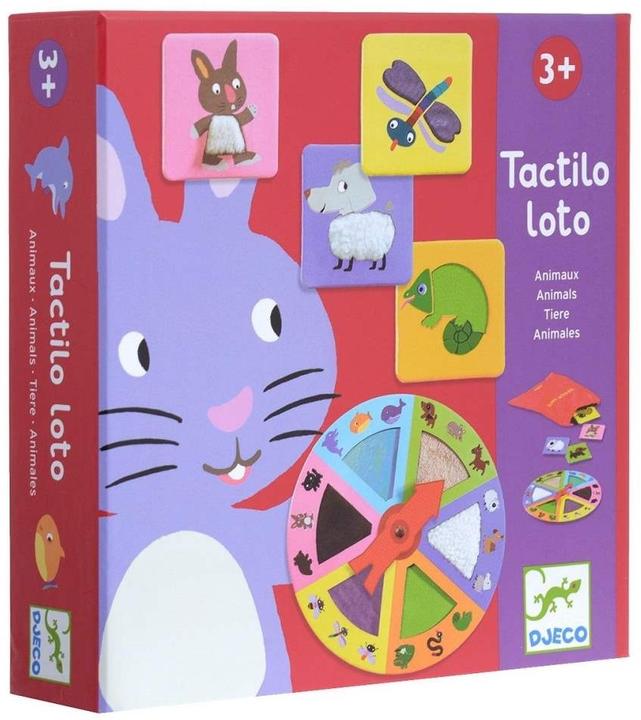Actual product image Djeco Educational game Tactilo loto (English, German, French, Italian)