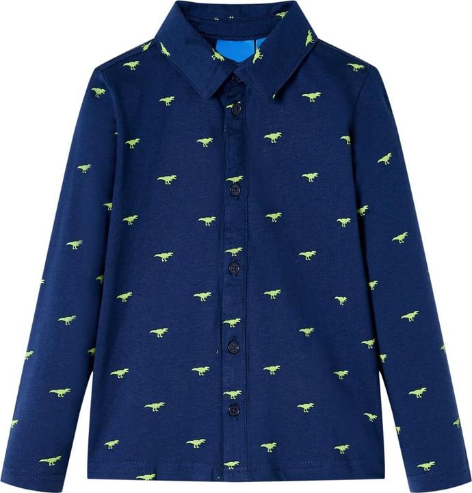 Image du produit VidaXL Chemise enfant bleu marine 92,Matière : 100 % coton,Couleur (92)