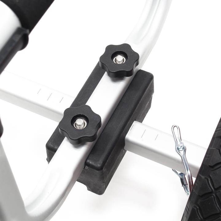 Immagine prodotto Wiltec Carrello da trasporto in alluminio per kayak e canoe max. 90kg con ⌀ Pneumatici da 26cm e larghezza