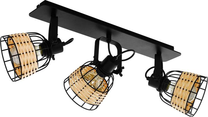 Actual product image EGLO Ceiling light ANWICK 1 3x E27 Black/Brown (E27)