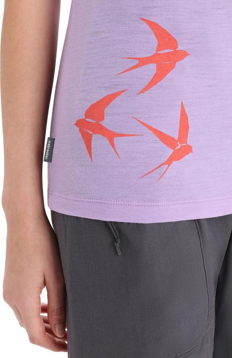 Image du produit Icebreaker Femmes Tech Lite II S/S Scoop Swarming Shapes (S)