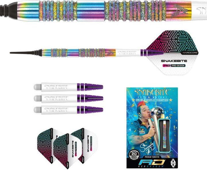 Actual product image Red Dragon Peter Wright Snakebite Spectrum Diamond Fusion SE Softtip (20 g)