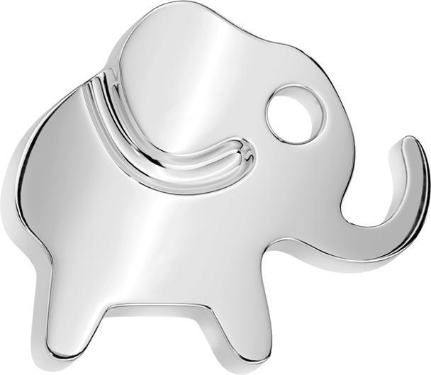 Actual product image Star Piercing Threadless Elefant silber (Titanium G23, without brass)
