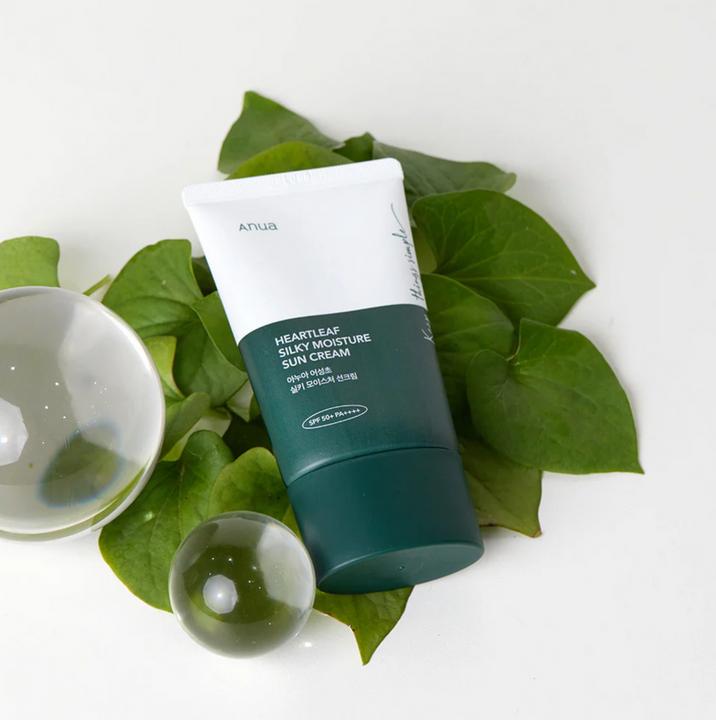 Image du produit Anua Crème solaire hydratante et soyeuse Heartleaf (Crème solaire visage, SPF 50+, 50 ml)