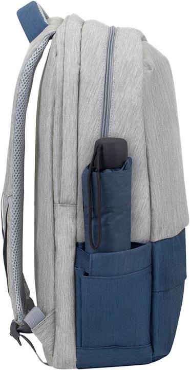Produktbild Rivacase 7567 Grau Dunkelblau Notebookrucksack bis 17.3"