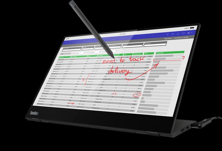 Produktbild Lenovo ThinkVision M14t (1920 x 1080 Pixel, 14")