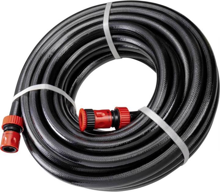 Actual product image Toolcraft TO-6897051 19mm 3/4 inch 1 pc Black Garden Hose 20m (20 m, 101.60 mm)