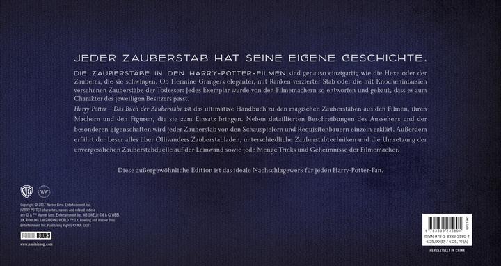 Actual product image Panini Harry Potter: Das Buch der Zauberstäbe (German, Monique Peterson, 2018)