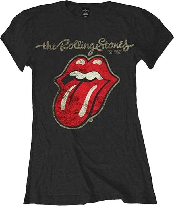 The Rolling Stones Womens/Ladies Plastered Tongue Cotton T-Shirt (M)