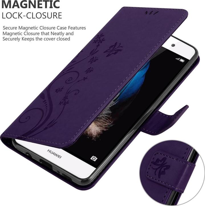 Image du produit Cadorabo Couverture du livre de fleurs (Huawei P8 Lite)
