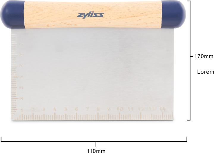 Zyliss Dough scraper light brown