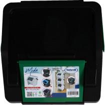 Actual product image Tontarelli vertical bin with moda handle 28l green/black (28 l)