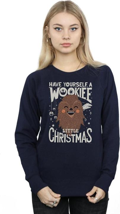 Actual product image Star Wars Womens/Ladies Wookiee Little Christmas Sweatshirt (XL)