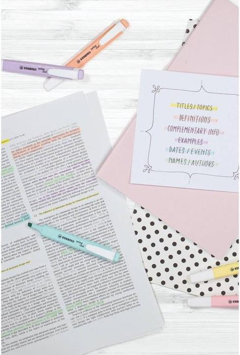 Image du produit STABILO Surligneur swing cool Pastel (Tons pastel, 4 mm, 6 x)